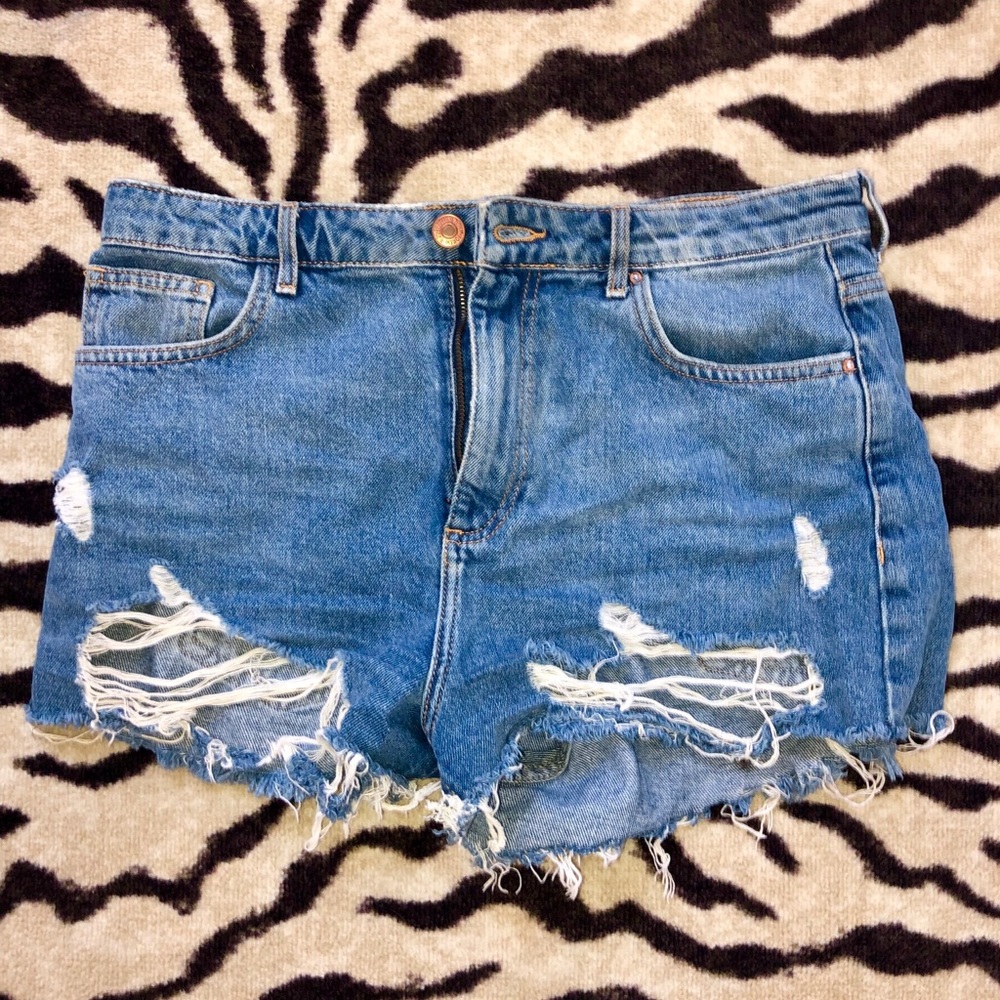 High waisted Jean Shorts